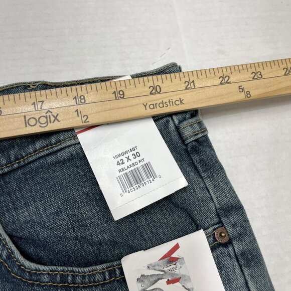 Wrangler Jeans Mens 42x30 Relaxed Fit Straight Leg Denim Western Casual Comfort - Picture 8 of 13